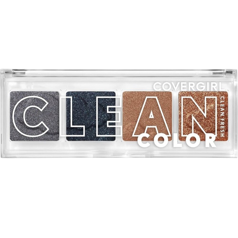 Covergirl Clean Color Eyeshadow Quad 282 Midnight Sky New Sealed